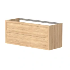 welltime Waschtisch »Rustic« mit Soft-Close-Funktion, Breite 121,5 cm, Eichenfurnier