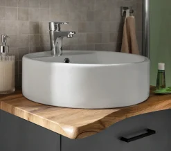 welltime Waschtisch »Trento in verschiedenen Ausführungen inkl. Waschbecken« Badmöbel in Breite 60 cm, Badschrank Waschplatz mit 2 Schubladen