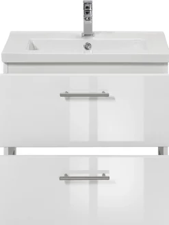 welltime Waschtisch »Trento, verschiedene Ausführungen und Farben« Breite 60 cm, Tiefe 36 cm, SlimLine Badmöbel, Waschplatz