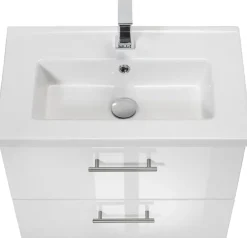 welltime Waschtisch »Trento, verschiedene Ausführungen und Farben« Breite 60 cm, Tiefe 36 cm, SlimLine Badmöbel, Waschplatz