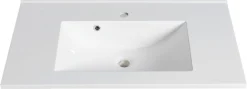 welltime Waschtisch »TRIENT, Softclose-Auszüge, Mineralgussbecken« schilfgrün/wildeiche, Mineralgussbecken