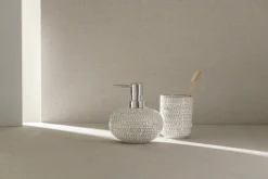 WENKO Badaccessoire-Set »Davos« aus Keramik mit Effektglasur