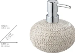 WENKO Badaccessoire-Set »Davos« aus Keramik mit Effektglasur