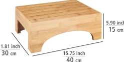 WENKO Badhocker »Bambusa« BxTxH: 40x30x15cm