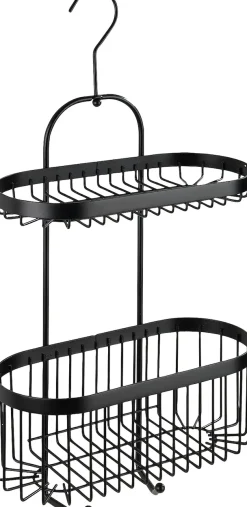 WENKO Badregal »Classic Plus Black« 1 Ablage, 1 Korb
