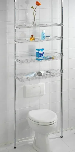 WENKO Badregal »Ellera Teleskopregal« 2 Ablagen, 2 Körbe