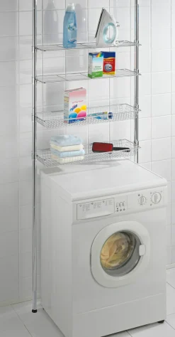 WENKO Badregal »Ellera Teleskopregal« 2 Ablagen, 2 Körbe