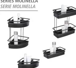 WENKO Badregal »Molinella« zur Wandmontage, extra tief