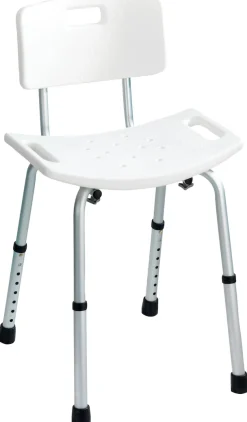 WENKO Duschhocker »Secura« belastbar bis 130 kg mit Rückenlehne