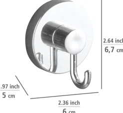 WENKO Eckregal »Vacuum-Loc® Modell Bari« 3 Stk. tlg. fürs Badezimmer mit 2 Haken, Befestigen ohne Bohren