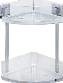 WENKO Eckregal »Vacuum-Loc Quadro« 2 Etagen