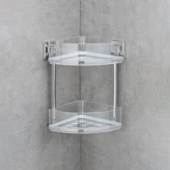 WENKO Eckregal »Vacuum-Loc Quadro« 2 Etagen