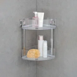 WENKO Eckregal »Vacuum-Loc Quadro« 2 Etagen
