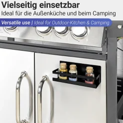 WENKO Gewürzregal »Modell Ima« magnetisches Küchenregal, pulverbeschichtetes Metall