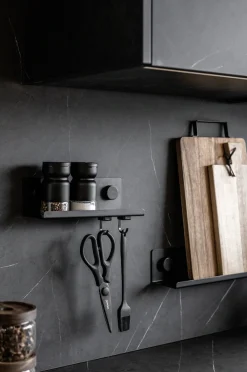 WENKO Gewürzregal »Modell Jet« Regal für die Wand, Industrial Style, pulverbeschichtetes Metall
