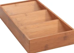 WENKO Gewürzregal Schubladen-Gewürzregal aus Bambus im Landhaus-Stil, 3 Fächer