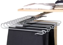 WENKO Hosenauszug »Modell Universal« Schrankauszugfür 12 Hosen, Hosenhalter für den Kleiderschrank