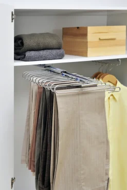 WENKO Hosenauszug »Modell Universal« Schrankauszugfür 12 Hosen, Hosenhalter für den Kleiderschrank