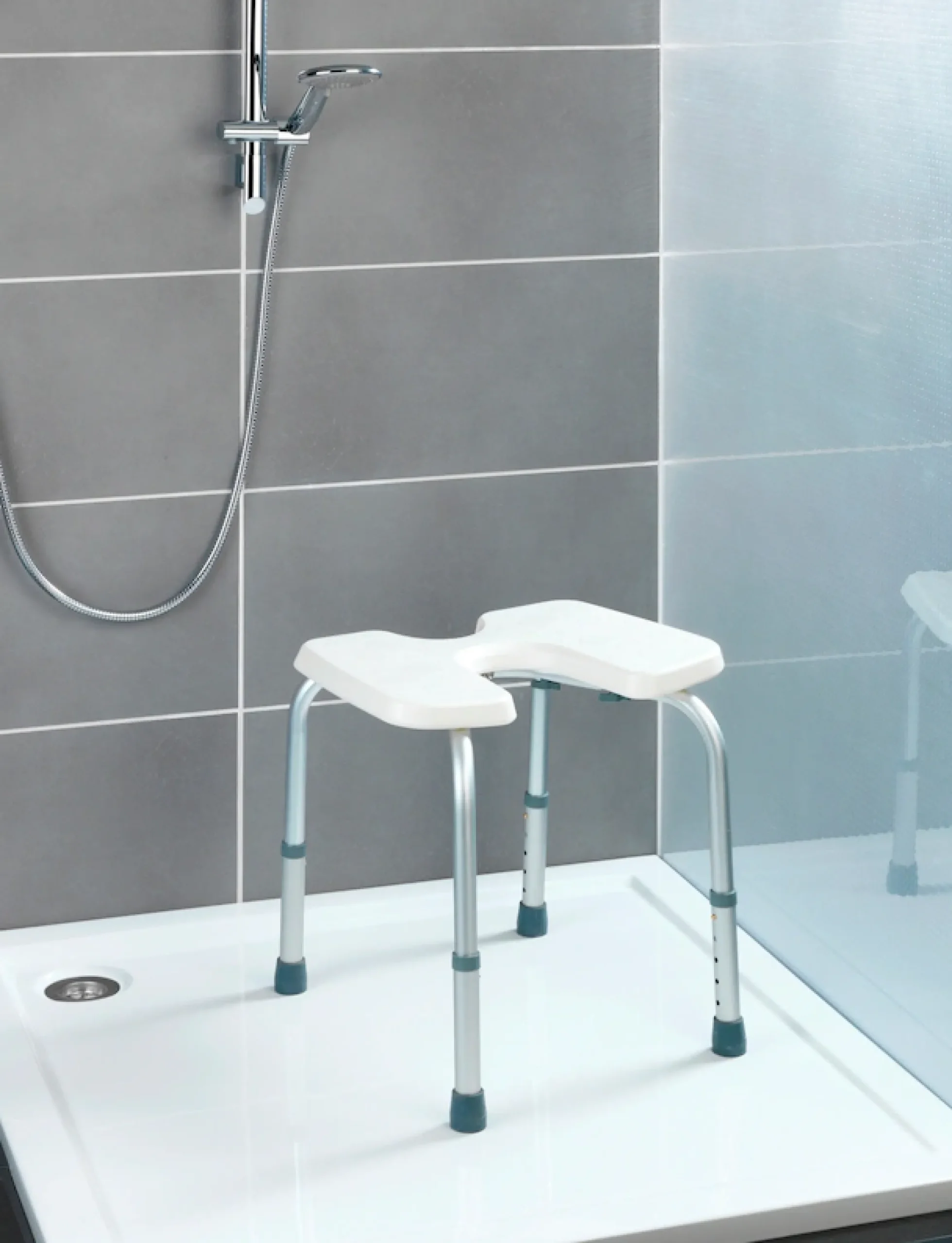 WENKO Hygienehocker »Secura« belastbar bis 120 kg höhenverstellabr