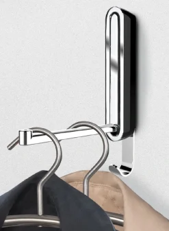 WENKO Klapphaken »Premium Sigma« im ovalen Premium-Design aus stabilem Kunststoff