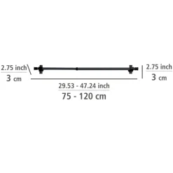 WENKO Kleiderstange »Herkules« 2 Stk. tlg. ausziehbar bis 120 cm