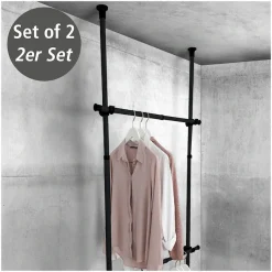 WENKO Kleiderstange »Herkules« 2 Stk. tlg. ausziehbar bis 120 cm