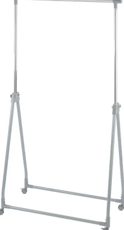 WENKO Kleiderständer stufenlos höhenverstellbar (99-167 cm), mit 4 Rollen, Tragkraft 40 kg