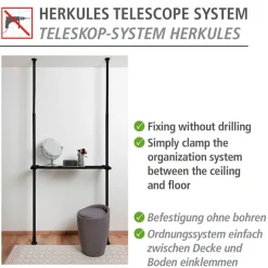 WENKO Regalelement »Herkules« passend zum Teleskop-System Herkules