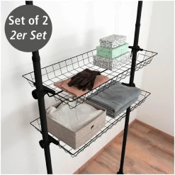 WENKO Regalelement »Herkules« 2er Set, Passend zum Teleskop-System Herkules