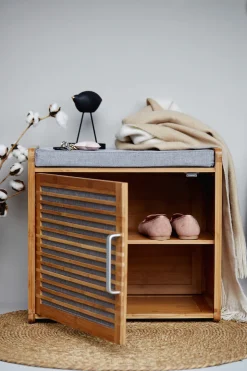 WENKO Schuhbank »Bahari« BxTxH: 50x33x45 cm, aus Bambus