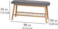 WENKO Schuhbank »Bahari« BxTxH: 90x34x45 cm, aus Bambus