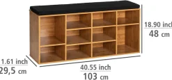 WENKO Schuhbank »Loft« BxTxH: 103x29,5x48 cm