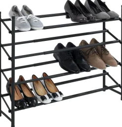 WENKO Schuhregal »Modell Hero« ausziehbar, 62 bis 115 cm, für 24 Paar Schuhe, Anti-Rutsch Oberfläche