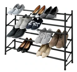 WENKO Schuhregal »Modell Hero« ausziehbar, 62 bis 115 cm, für 24 Paar Schuhe, Anti-Rutsch Oberfläche