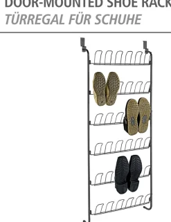 WENKO Schuhregal »Türregal« für 18 Paar Schuhe