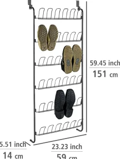 WENKO Schuhregal »Türregal« für 18 Paar Schuhe