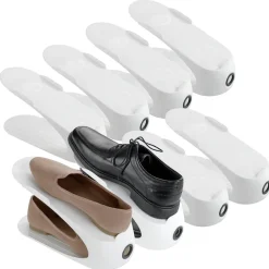 WENKO Schuhstapler »Modell Schuhhalter« Set, 8 tlg. tlg. platzsparend, stapelbar; mit Griffloch für leichtes Entnehmen