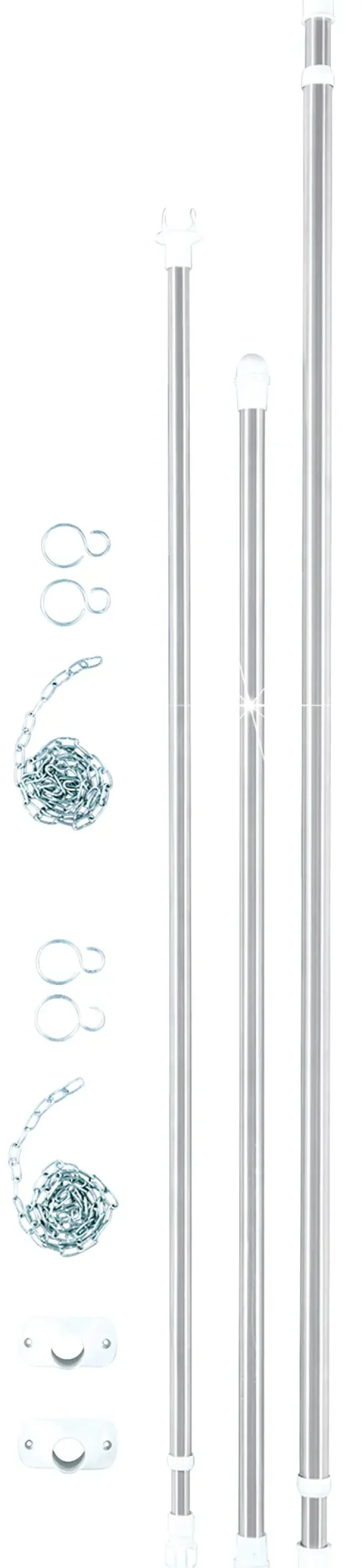 WENKO Teleskopregal »Garderobe« Set, 3 Stk. tlg. flexibles Kleiderstangensystem, belastbar bis 110 kg