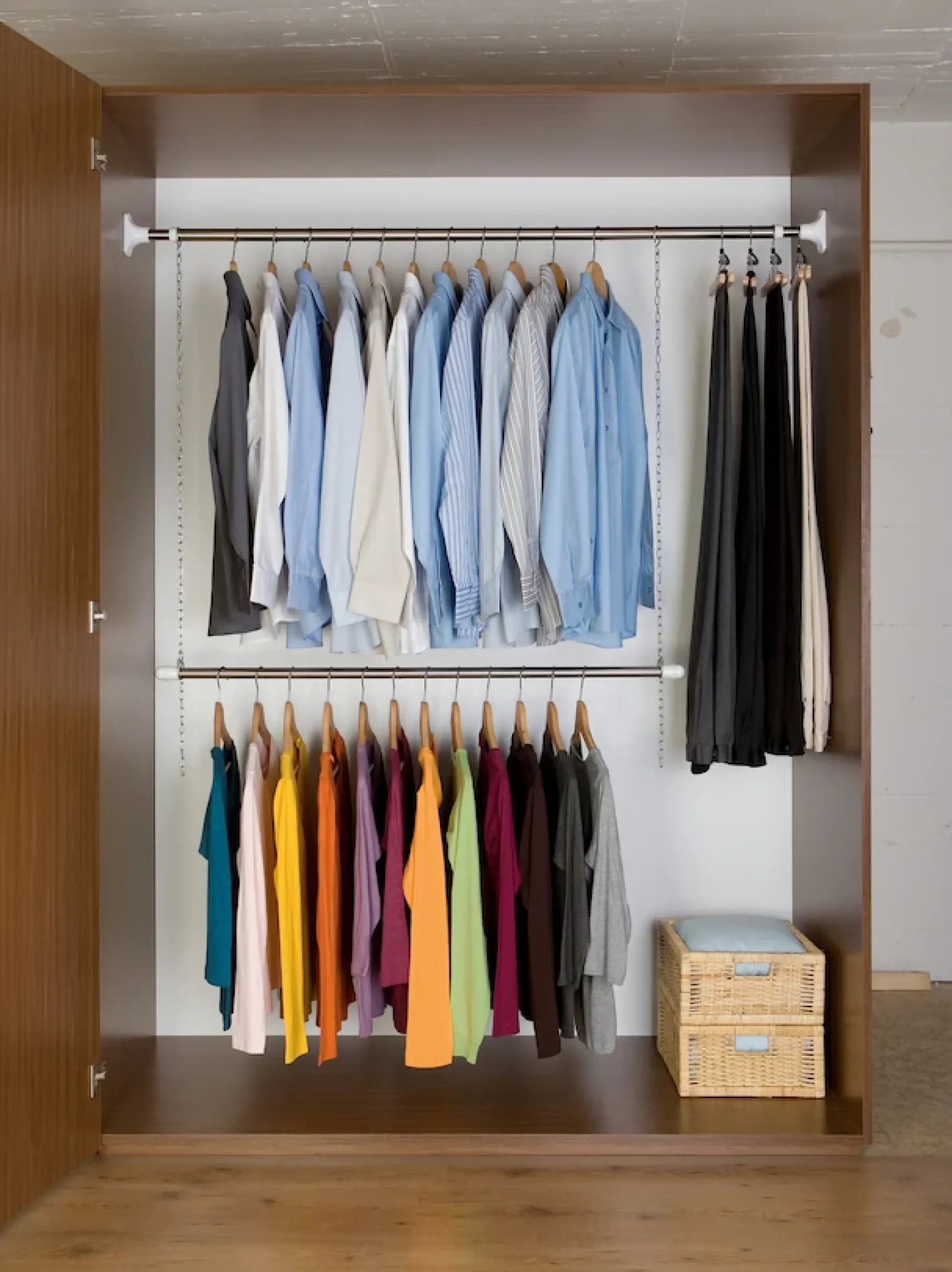 WENKO Teleskopregal »Garderobe« Set, 3 Stk. tlg. flexibles Kleiderstangensystem, belastbar bis 110 kg