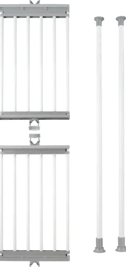 WENKO Teleskopregal »Modell Herkules Twin« Set,2 Trägerstangen, 2 verstellbare Ablagen, ideal für Bad & Abstellkammer