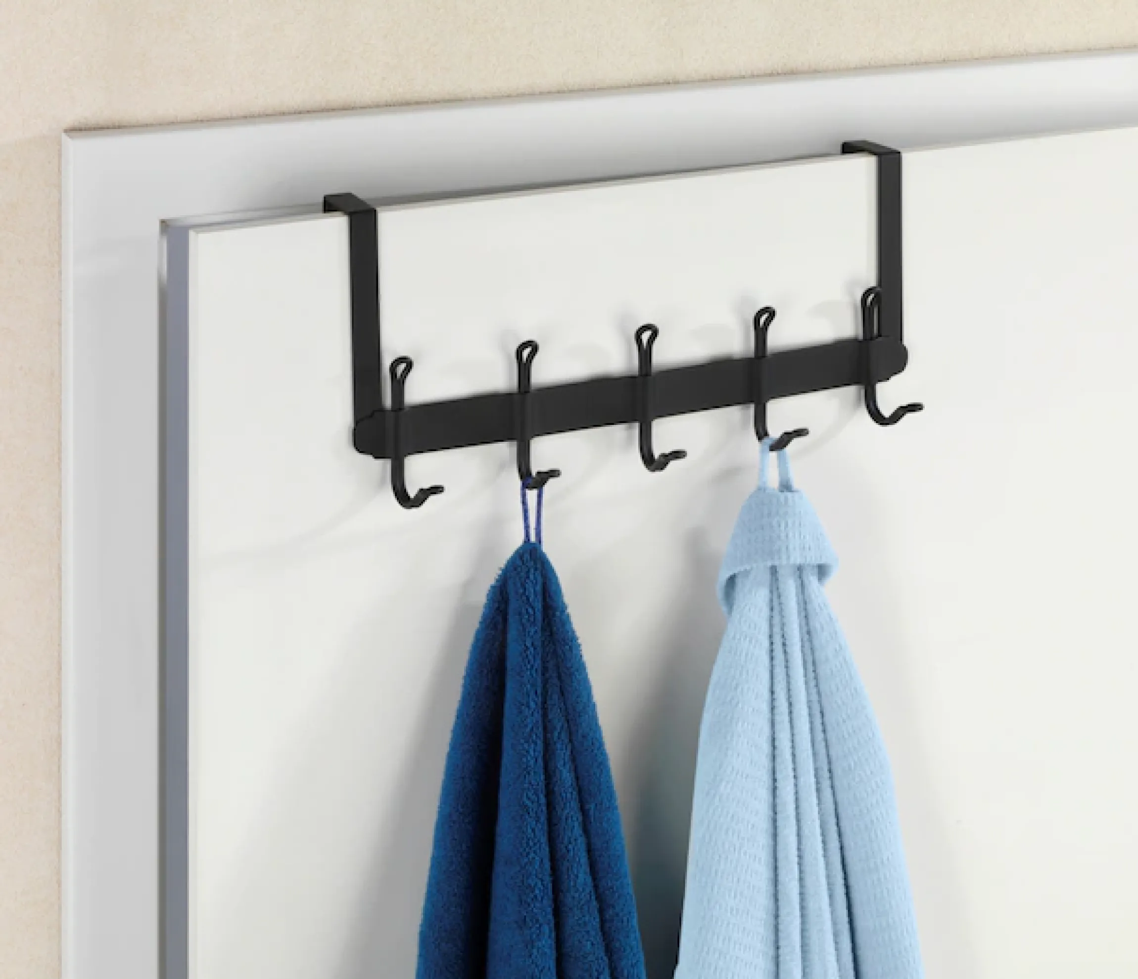 WENKO Türhaken »Modell Nostalgie« Türgarderobe, Hakenleiste mit 5 Haken, für einen Türfalz von 2 cm