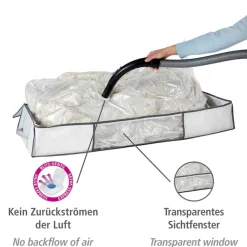 WENKO Unterbettkommode »Vakuum Soft Box XL« integrierte Vakuum-Tasche & Blitzventil, bis zu 75 % Platzersparnis
