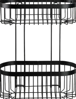 WENKO Wandregal »Classic Plus Black« 2 Etagen