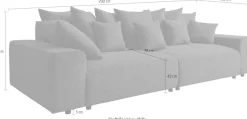 WERK2 Big-Sofa »Maxi Breite 290 cm, modern & bequem, viel Platz auf diesem Mega Sofa« Cord, XXL