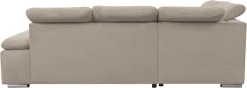 WERK2 Ecksofa »Alicante 280 x 230 cm Cord L-Form, modern und bequem« Cord, L-Form, XXL, Schlaffunktion, Bettkasten