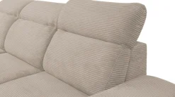 WERK2 Ecksofa »Alicante 280 x 230 cm Cord L-Form, modern und bequem« Cord, L-Form, XXL, Schlaffunktion, Bettkasten