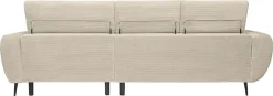 WERK2 Ecksofa »Alisson 277 x 174 cm modern und bequem« Cord, L-Form, XXL, elektrische Sitztiefenverstellung, Schlaffunktion