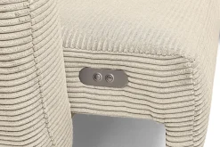 WERK2 Ecksofa »Alisson 277 x 174 cm modern und bequem« Cord, L-Form, XXL, elektrische Sitztiefenverstellung, Schlaffunktion
