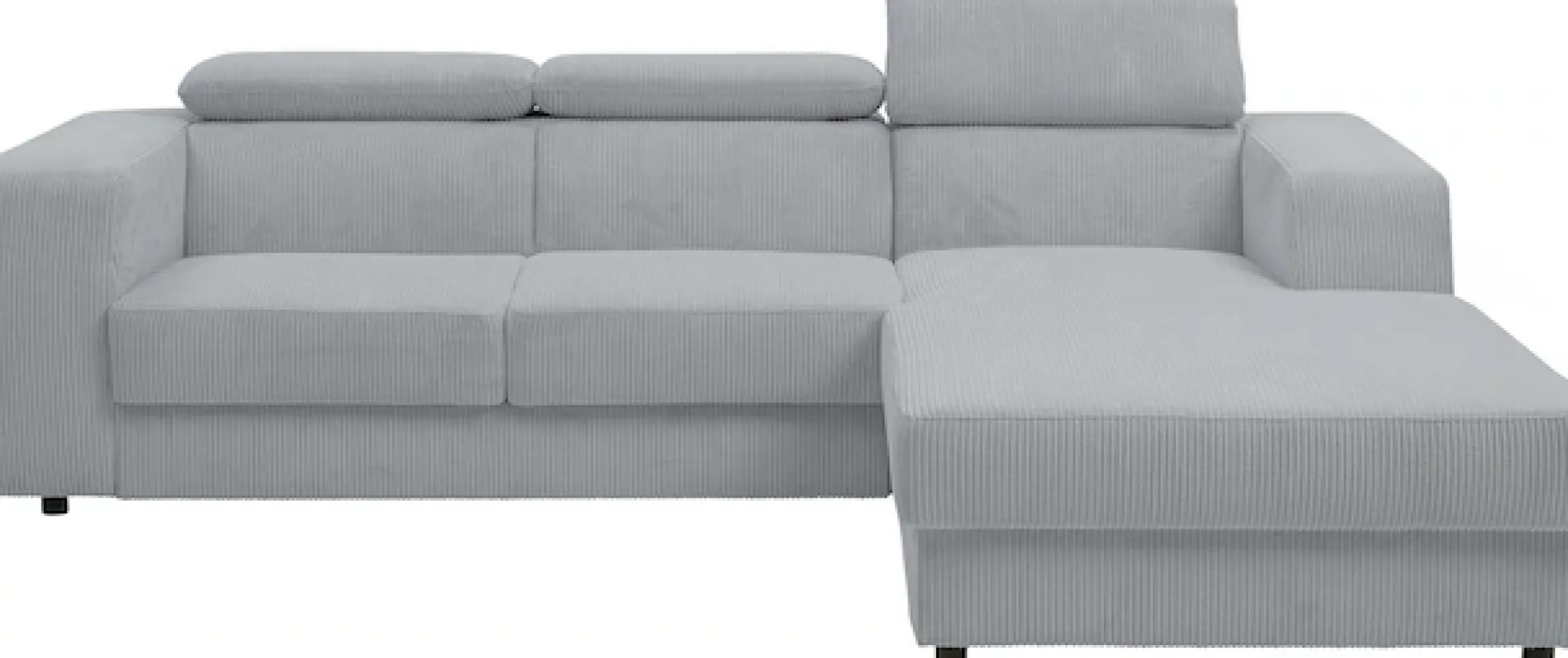 WERK2 Ecksofa »Cherry 270 x 192 cm modern und bequem« Cord, L-Form, XXL, Schlaffunktion, Bettkasten