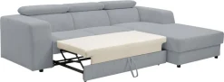 WERK2 Ecksofa »Cherry 270 x 192 cm modern und bequem« Cord, L-Form, XXL, Schlaffunktion, Bettkasten